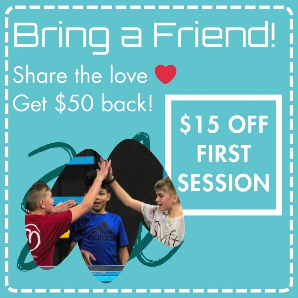Bring a friend for $15 off. Earn $50
