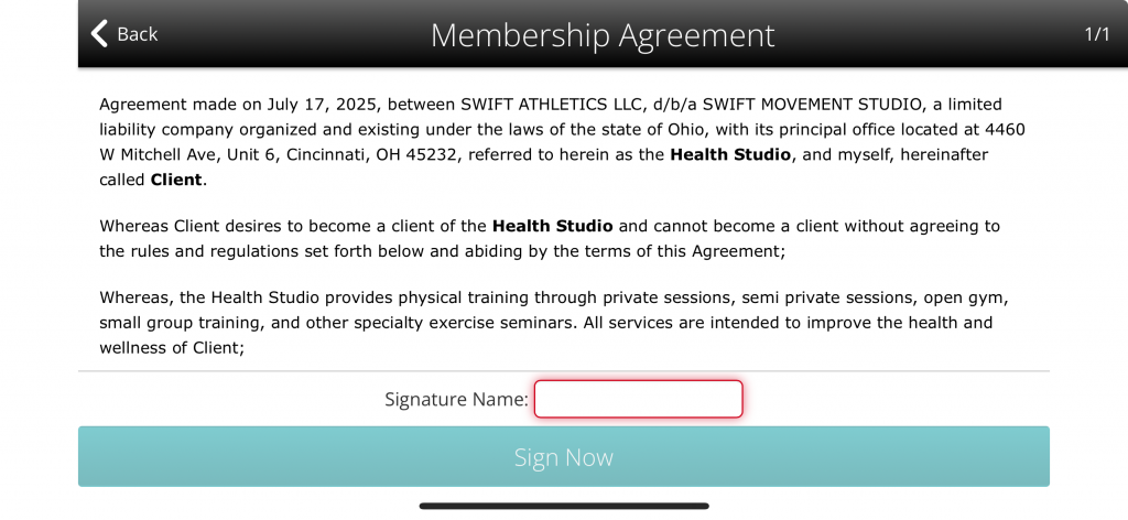 member agreement 2
